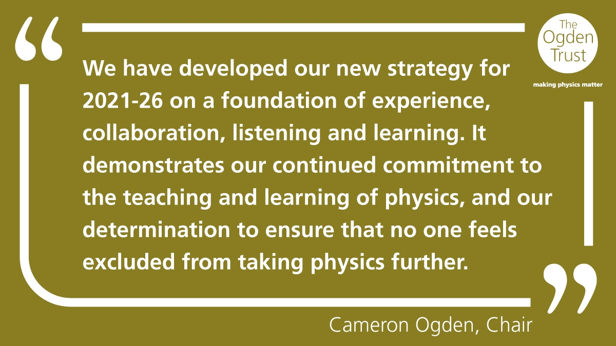 We have built our new strategy on a foundation of experience, collaboration, listening and learning.